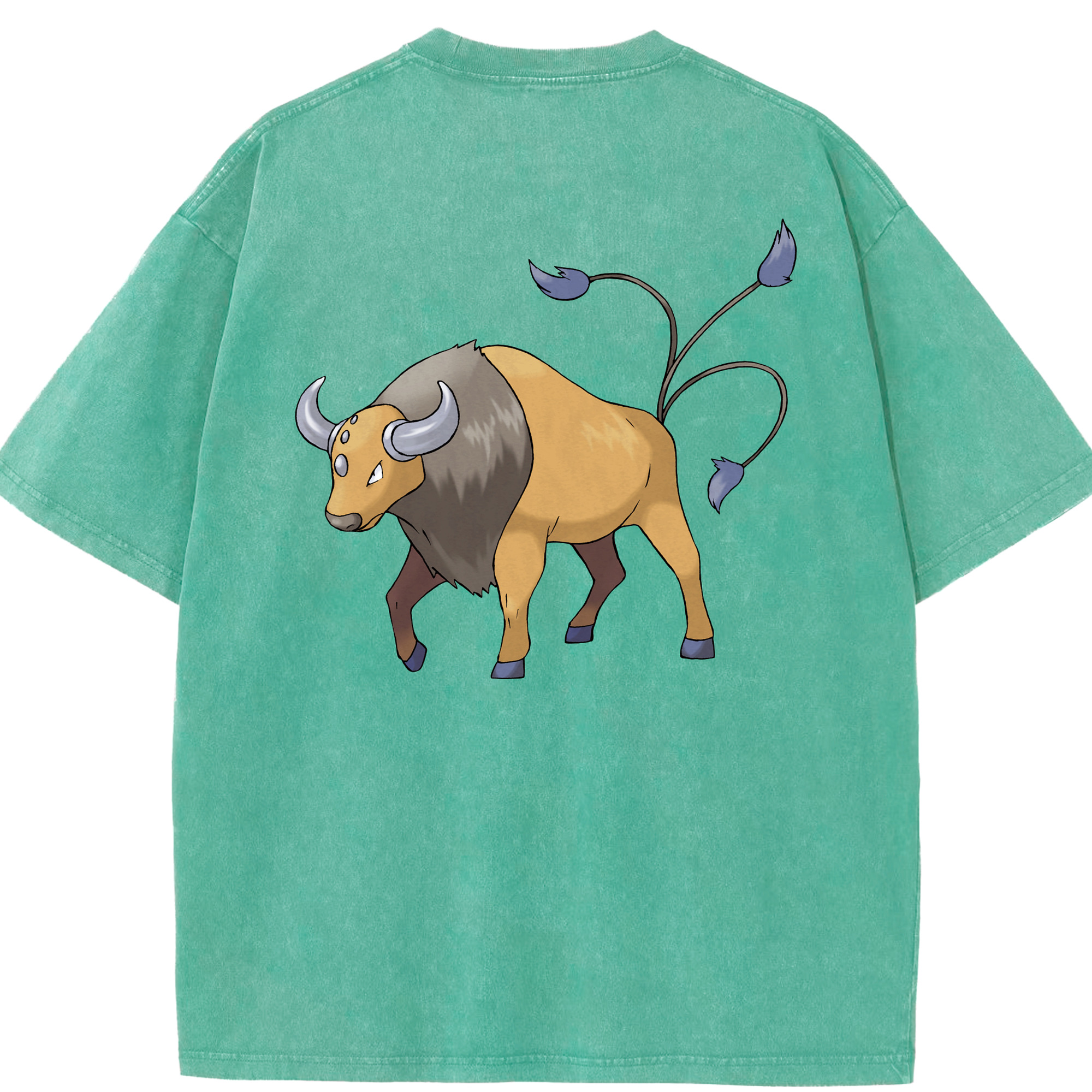 （画像用） ポケットモンスター Pokémon 綿100% ヴィンテージ風 半袖Tシャツ（背面プリント）